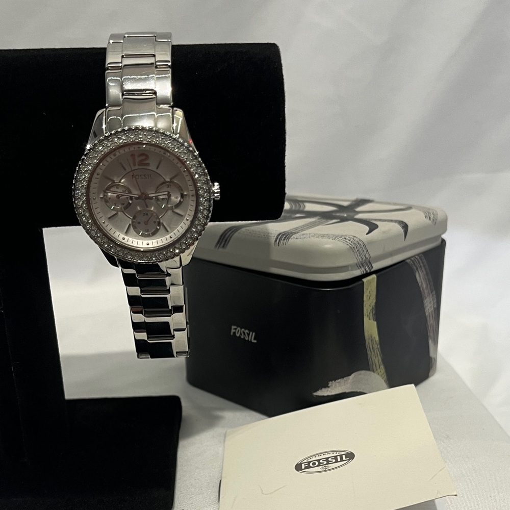 Fossil Silver and Black Women's Watch